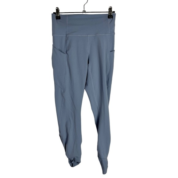 Fabletics Blue Oasis PureLuxe High Waisted Twist 7/8 Athletic Leggings XS - Picture 5 of 8